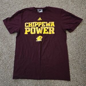 Adidas Chippewa Power Maroon and Yellow T-Shirt. M
